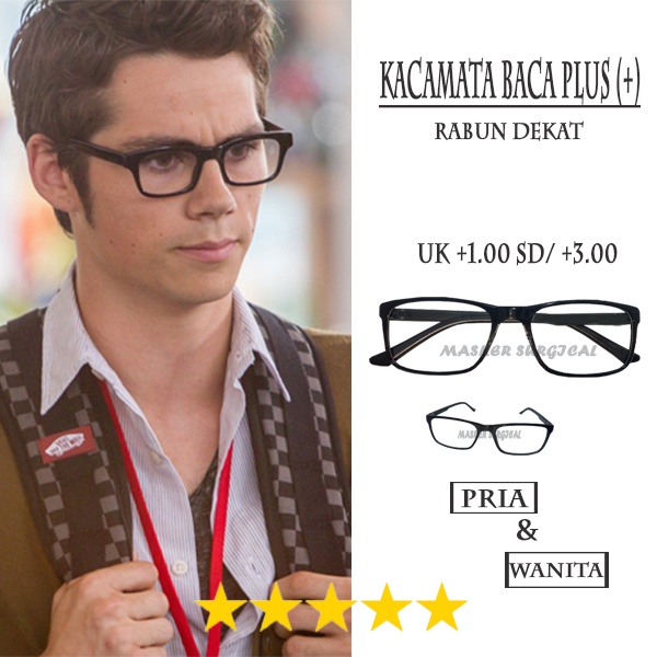 Kacamata Baca Plus Wanita Pria, Kacamata Rabun Dekat, Frame Kacamata Baca Rabun Dekat