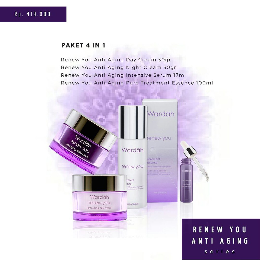 Paket Wardah RENEW YOU Series 4 in 1