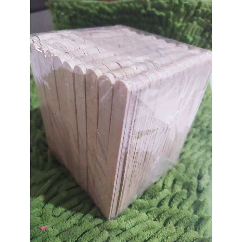 STIK Kayu/Stik Es Krim/+STIKER & PER PACK(Polos)/mainan stik