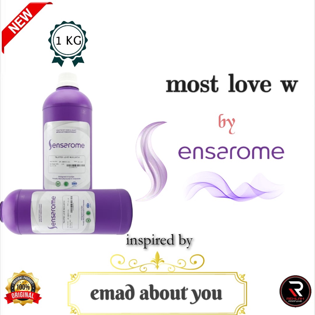 MOST LOVE BY SENSAROME INSPIRASI (BBW MAD ABOUT YOU) BIBIT PARFUM KEMASAN SEGEL PABRIK 1KG