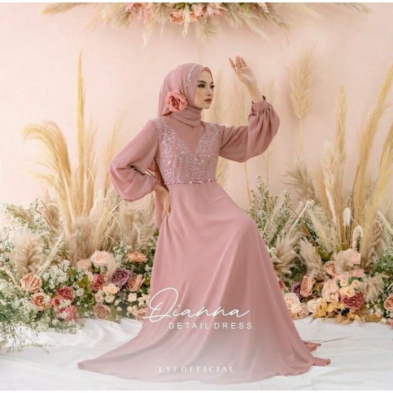 Diskon !!! QIANA DRESS - GAUN PESTA MUSLIMAH - BAJU MUSLIMAH - BAJU PESTA PESTA - BAJU MUSLIMAH BUSUI - GAMIS MEWAH - DRESS PESTA - DRESS PREMIUM - DRESS PARTY - DRESS TERBARU - DRESS TERLARIS - GAUN PESTA BUSUI - GAUN PESTA BUMIL - GAUN WISUDA