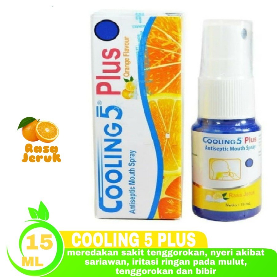 Cooling 5 Spray // Cooling 5 plus (Obat Sariawan, Sakit Gigi, Gusi)