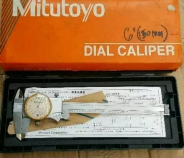 Mitutoyo Dial Caliper 6 Inch Sigmat Jangka Sorong Analog 505 730 Shopee Indonesia