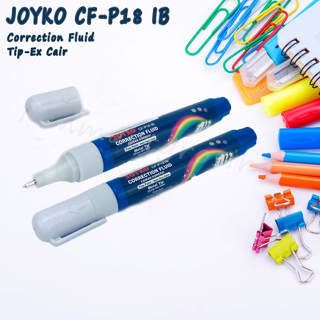 Joyko CF-P18 IB / Correction Fluid / Tip-Ex Cair / Biru