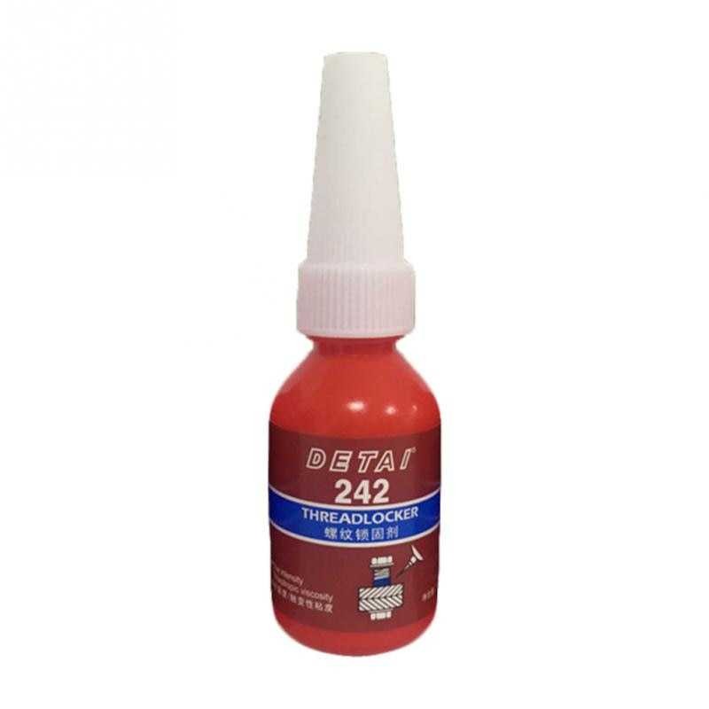 Murah DETAI Cairan Liquid Threadlocker Blue Anaerobic Sealant Glue 10ml 242