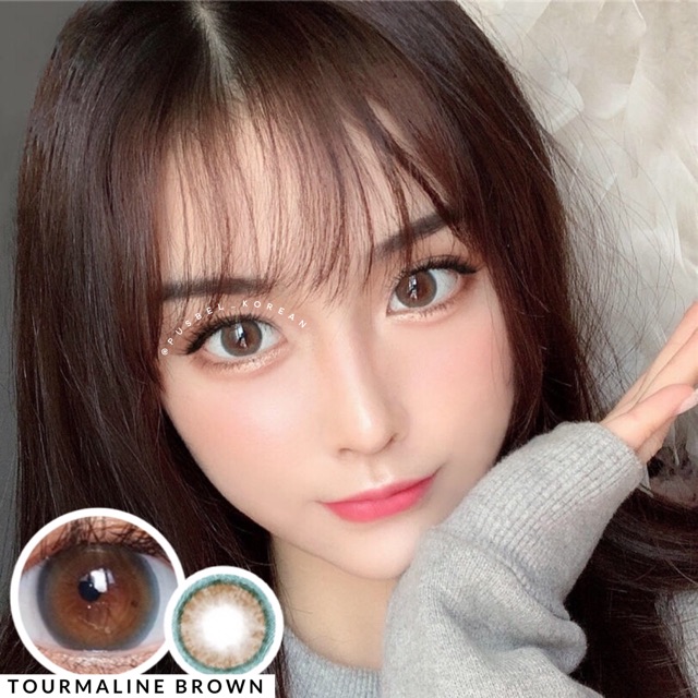 Tourmaline brown choco gray softlens korea original