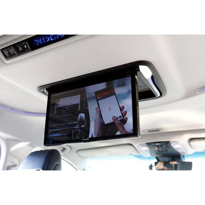 TV ROOF PLAFON ANDROID. 13.3 INCH TOYOTA ALPHARD. RAM 2GB. MIRRORLINK.