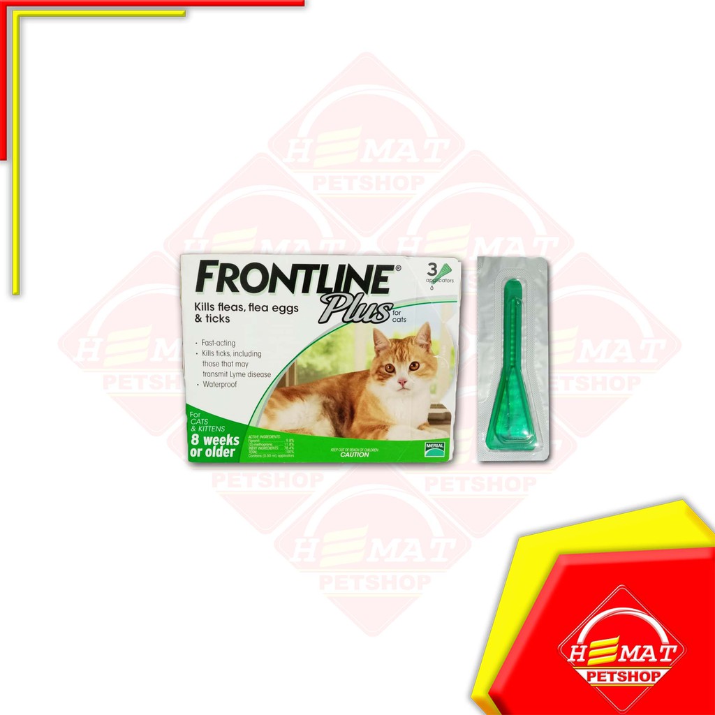 Frontline Plus - Obat kutu untuk kucing - 0.50ml - 1 Pipet