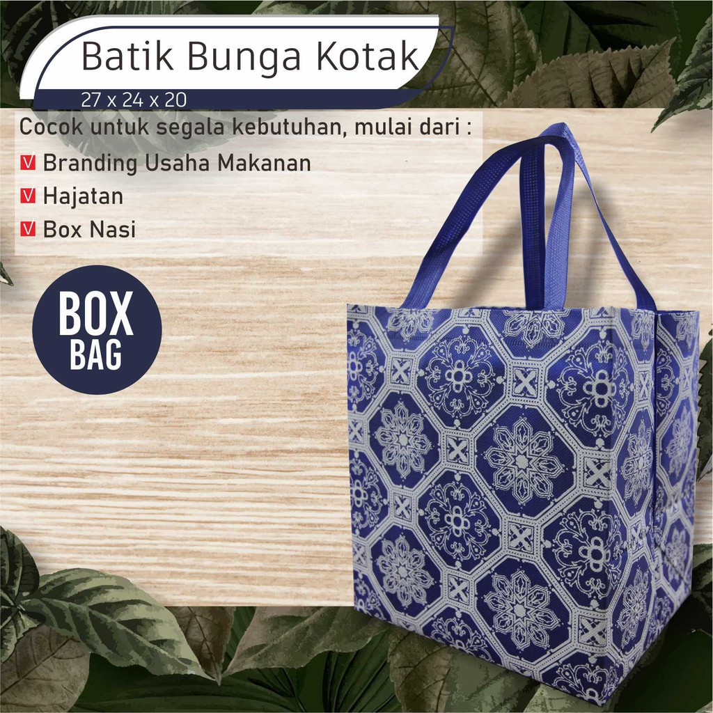 

[COD}] tas syukuran tas hajatan tas souvenir ukuran 27x24x20 bahan tebal motif batik