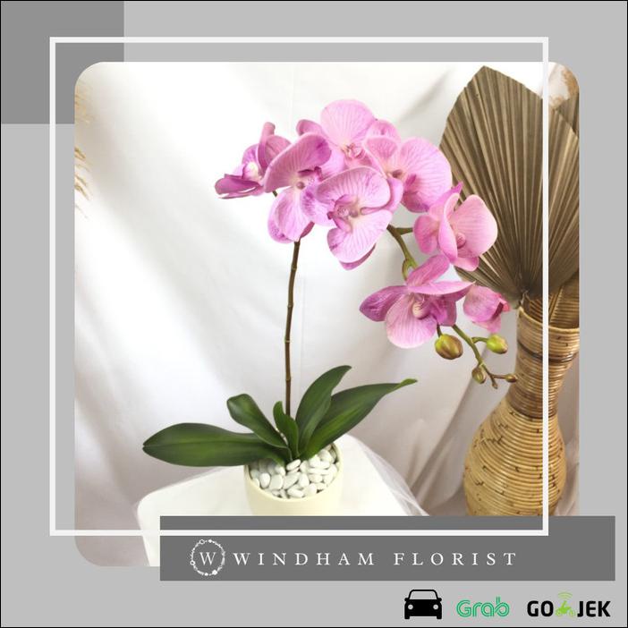 Jual ANGGREK BULAN BUNGA MEJA RANGKAIAN BUNGA | Shopee Indonesia