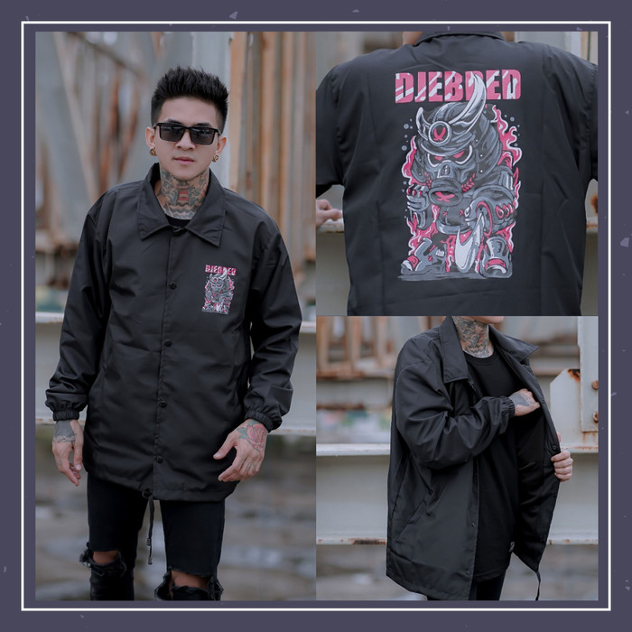 Unik Jaket Coach Japan Samurai Pria Wanita Original / DJEBRED Coach Jacket - Samurai Red, M Diskon