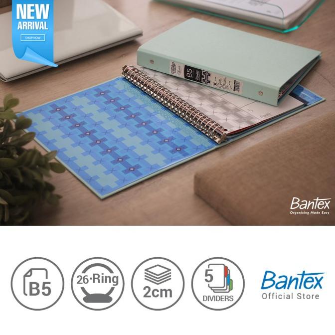 

BAYAR DITEMPAT Bantex B5 Multiring Binder - Cool Aqua - Batik Series (1 Pcs) #1336 76 SALE Kode 1351
