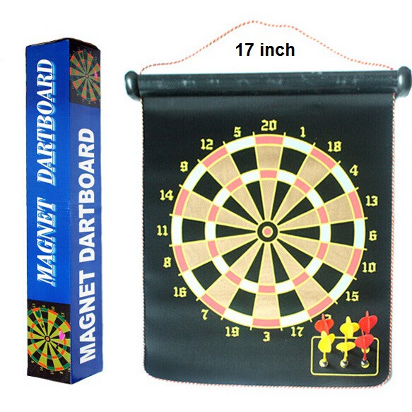 Magnetic Dart Game 17&quot; with 6 magnet arrow, Largest Dart magnet ever..