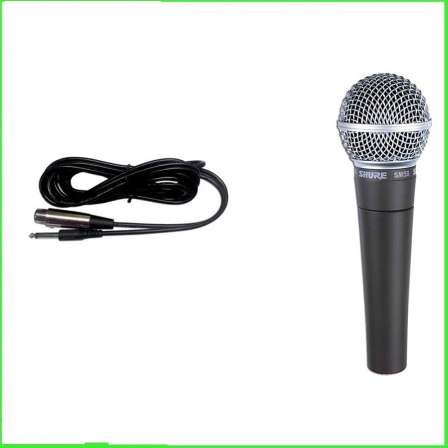 Mic Shure SM-58 Koper Mik/Mikrofon/Microphone Kabel Legendary