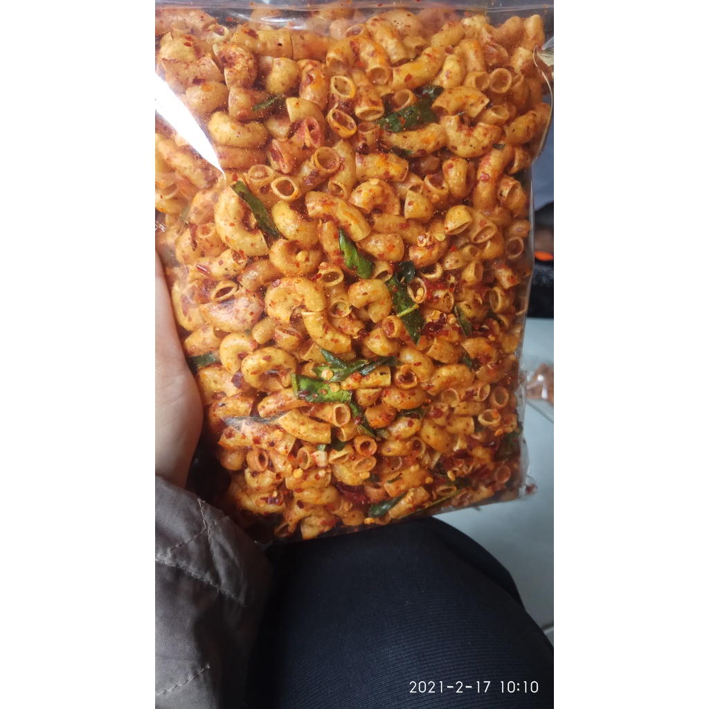 Makaroni Pipa Pedas seblak kering makaroni Hot jeletot isi 500 gram