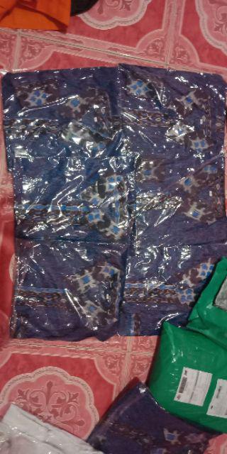 Pabrik Batik Jumbo Hrb026 Kenongo Kemeja Batik Pria Pendek Pekalongan Padi M L Xl Sogan Tulis Halus.