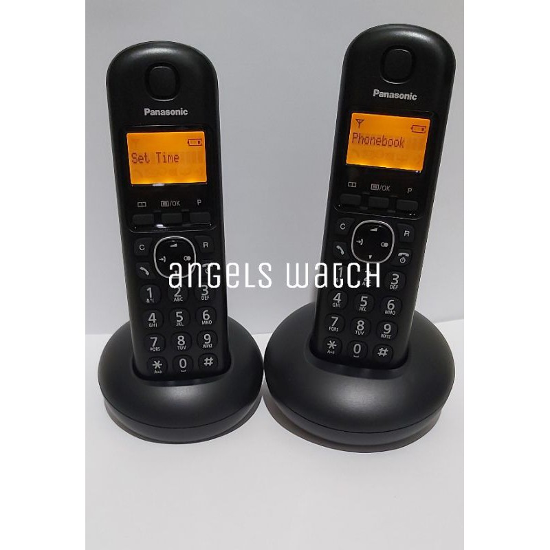 angelswatch telepon wireless panasonic Kx-TGB212 (2 handset) hitam