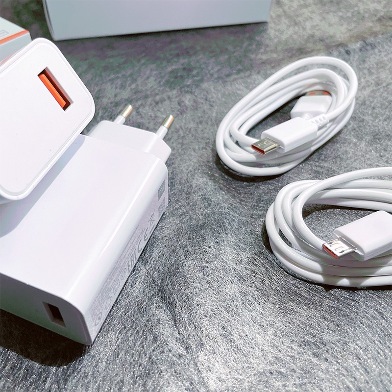 【3359】Charger Handphone Ori Xiaomi Mi9 USB Colokan Micro/Type-C Fast charging 3.0 Quallcomm