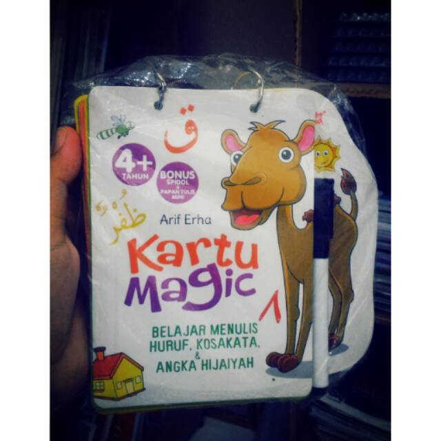 KARTU MAGIC BELAJAR MENULIS HURUF,KOSAKATA DAN ANGKA HIJAIYAH