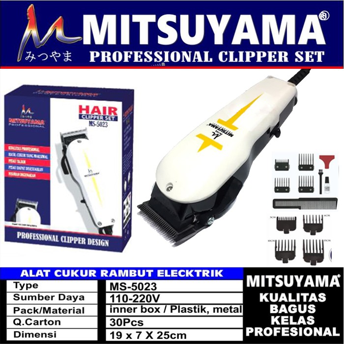 Hair Clipper Alat Cukur  Mitsuyama MS-5023 Mesin Cukur Rambut