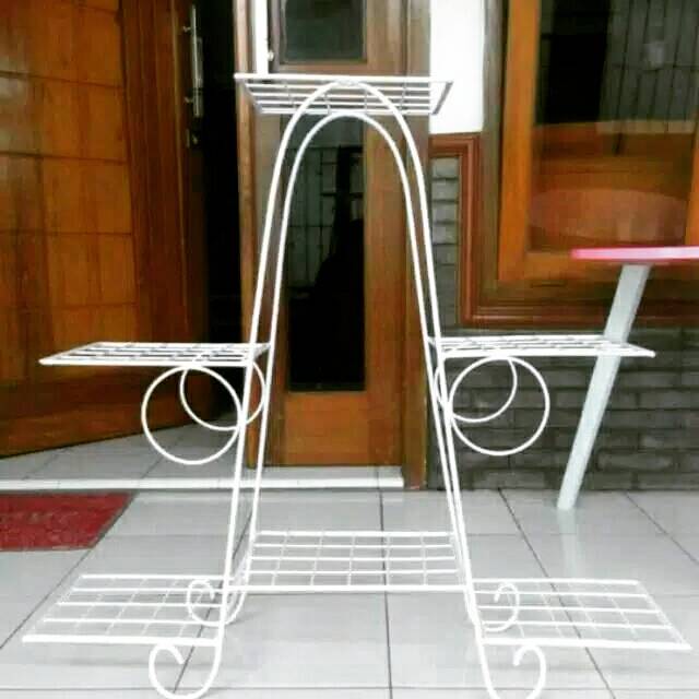 Rak pot besi Rak bunga besi Rak tanaman