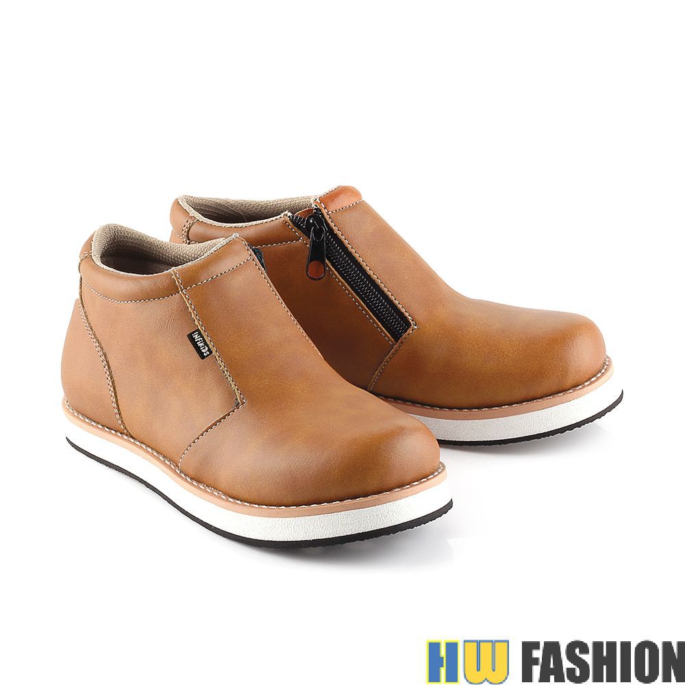 Infikids - KID 826 Sepatu Sekolah Anak Laki Brown murah original cibaduyut keren