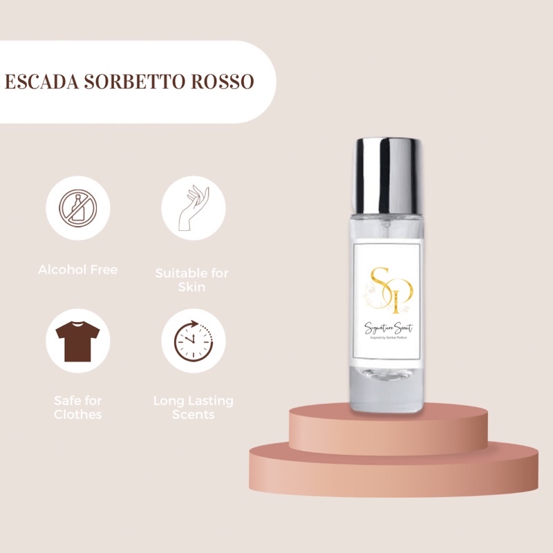 Parfum Inspired Escada Sorbetto Rosso for Woman