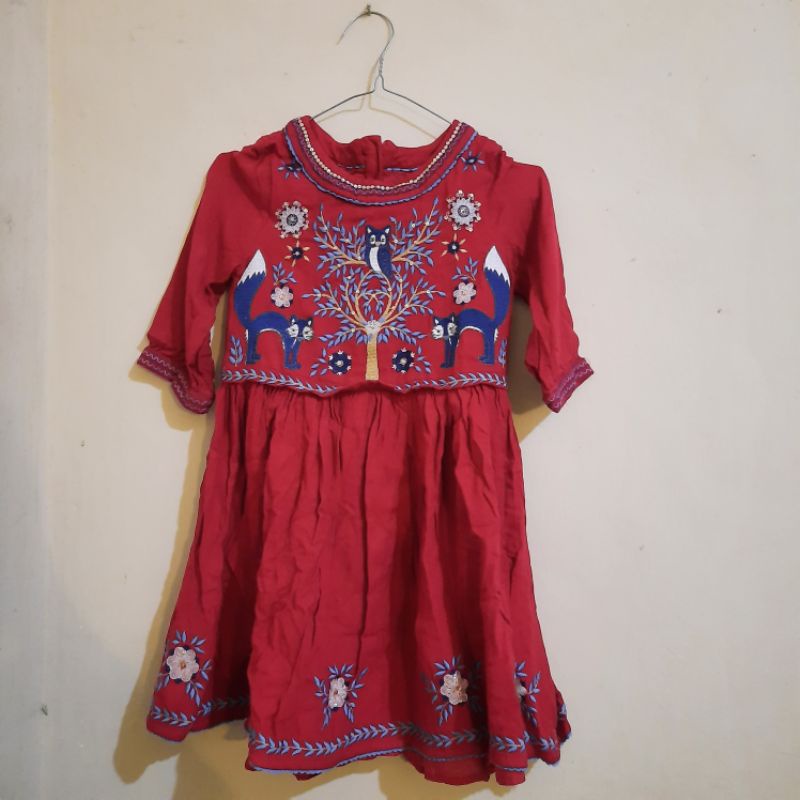 dress anak preloved bukan smocked dress