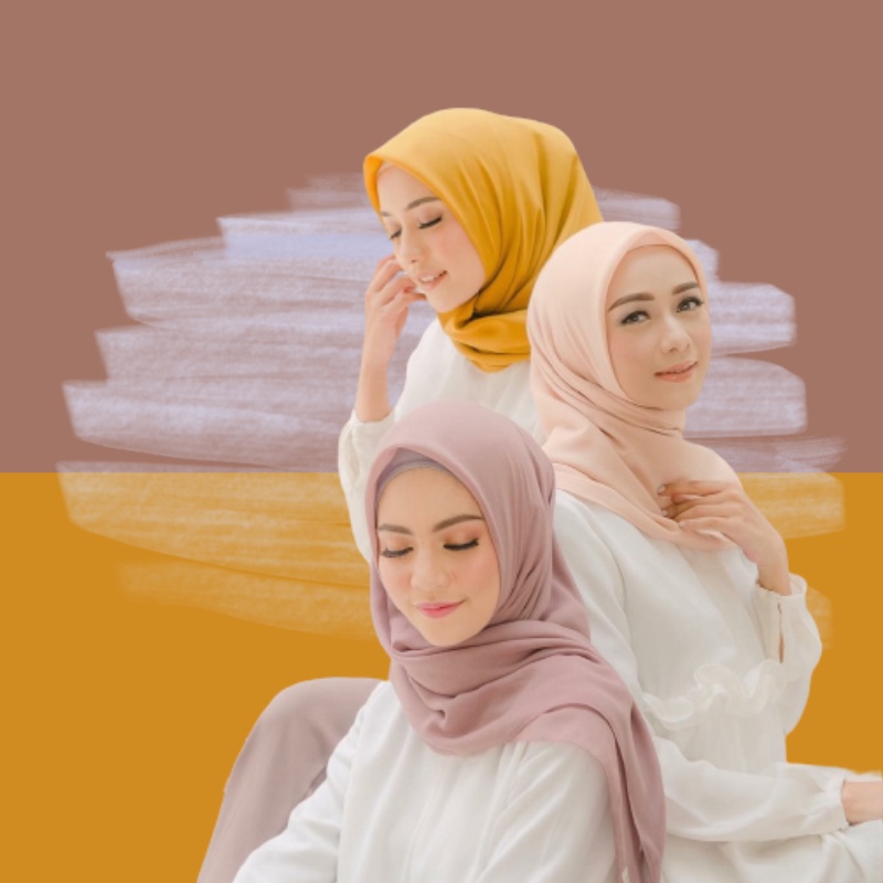 HIJAB BELLA SQUARE SEGI EMPAT / BELA SQUARE / PREMIUM / JILBAB/ KERUDUNG / POLLYCOTTON TERMURAH