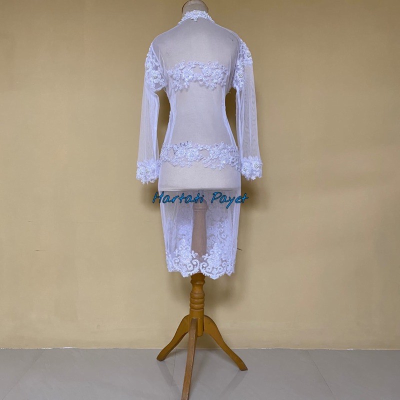 Kebaya Akad Nikah Full Payet / Kebaya Tunik / Gaun Pengantin / Wedding Dress