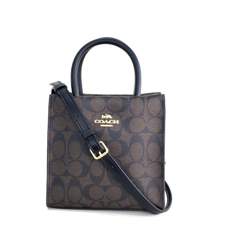 Tas Tote COACH Mini Cally Crossbody in Signature