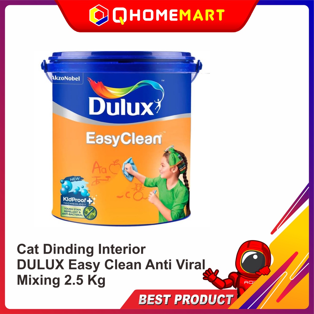 Cat Dinding Interior DULUX Easy Clean Anti Viral Mixing 2.5 Kg