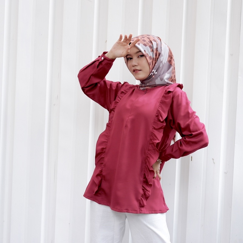 BLOUSE WANITA ATASAN BLOUSE MUSLIMAH BLOUSE RAFFLE