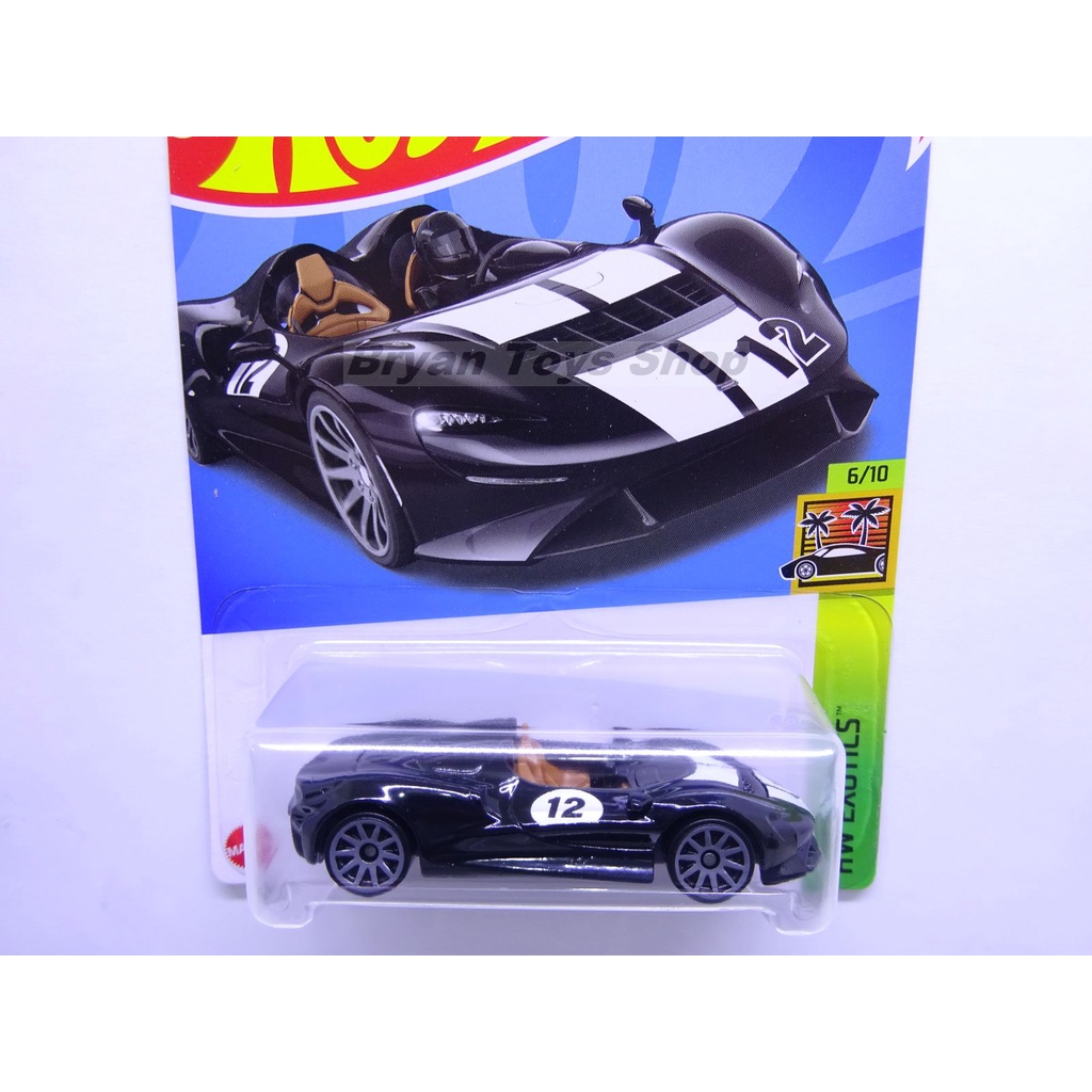 Hot Wheels McLaren ELVA Hitam No. 12