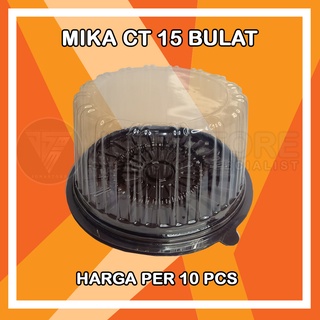 Jual Mika CT-15 bulat alas cokelat + tutup / mika kue / tumpeng mini ...