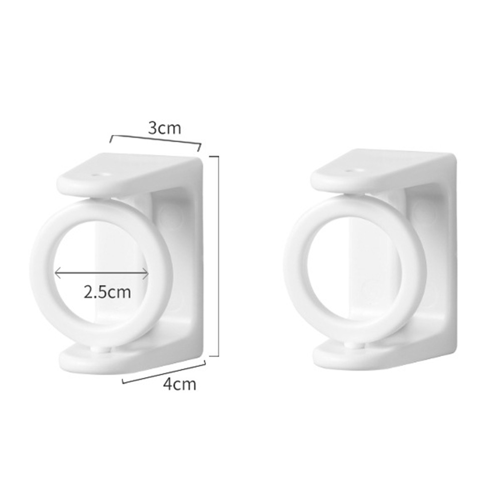 【COD Tangding】2 Pcs Ring Bracket Holder Tirai Shower Universal Rotasi 360 Derajat