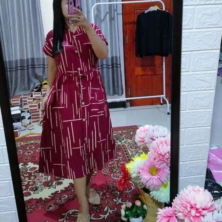 SPT.26Au22ᴸ ▪ daster andin ikatan cinta/daster motif pagar/daster kekinian/daster busui/daster full 