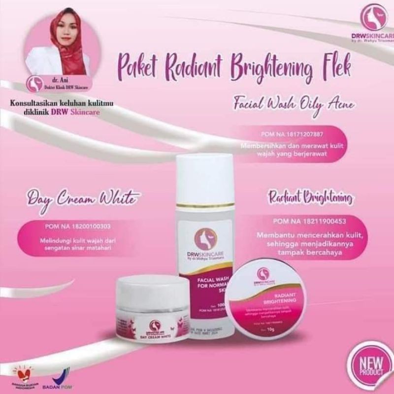 [DRWSKINCARE] PAKET GLOWING BPOM / PAKET FLEK BPOM / RADIANT GLOW FLEK DRW SKINCARE-3