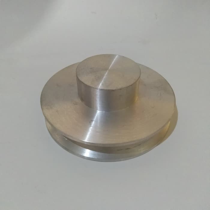 Pulley alumunium A1 - 4 inch buntu puli alumunium