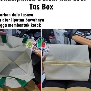 

Terlaris 1lusin 12 pcs Tas box 22x22 20x20 18x18 kotak nasi spunbond press hajat pengajian murah ホ