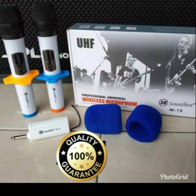 Mik Wireless sepasang SOUNDBEST Original mik Mikrofon karaoke vocal suara profesional vokal audio