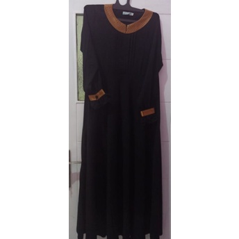 PL Gamis Rumah Hafidzah RH jetblack
