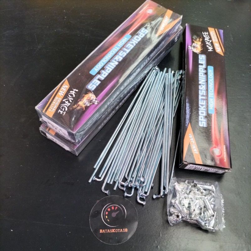 Jari jari nekel crome nepel besar 9x120 9x129 9x154 9x159 9x164 9x172 9x184 hokage