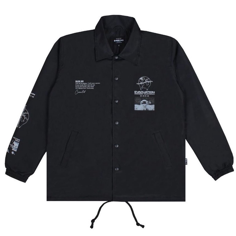 JAKET DOBUJACK / COACH JACKET EVACUATION BLACK