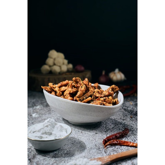 

Basreng pedas daun jeruk