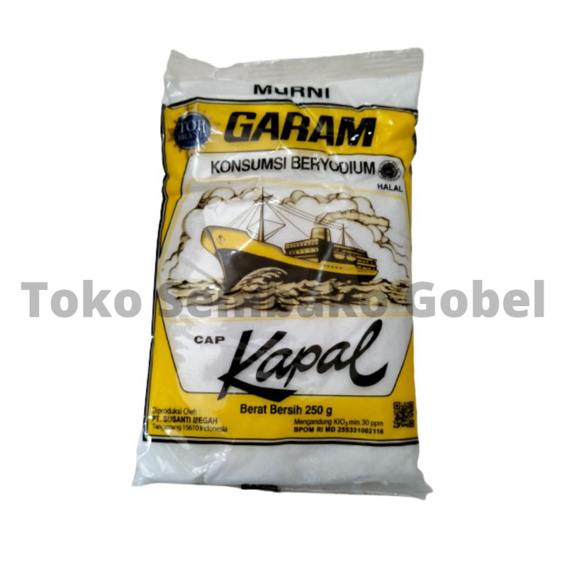 

Garam Beryodium Cap Kapal 250 gr