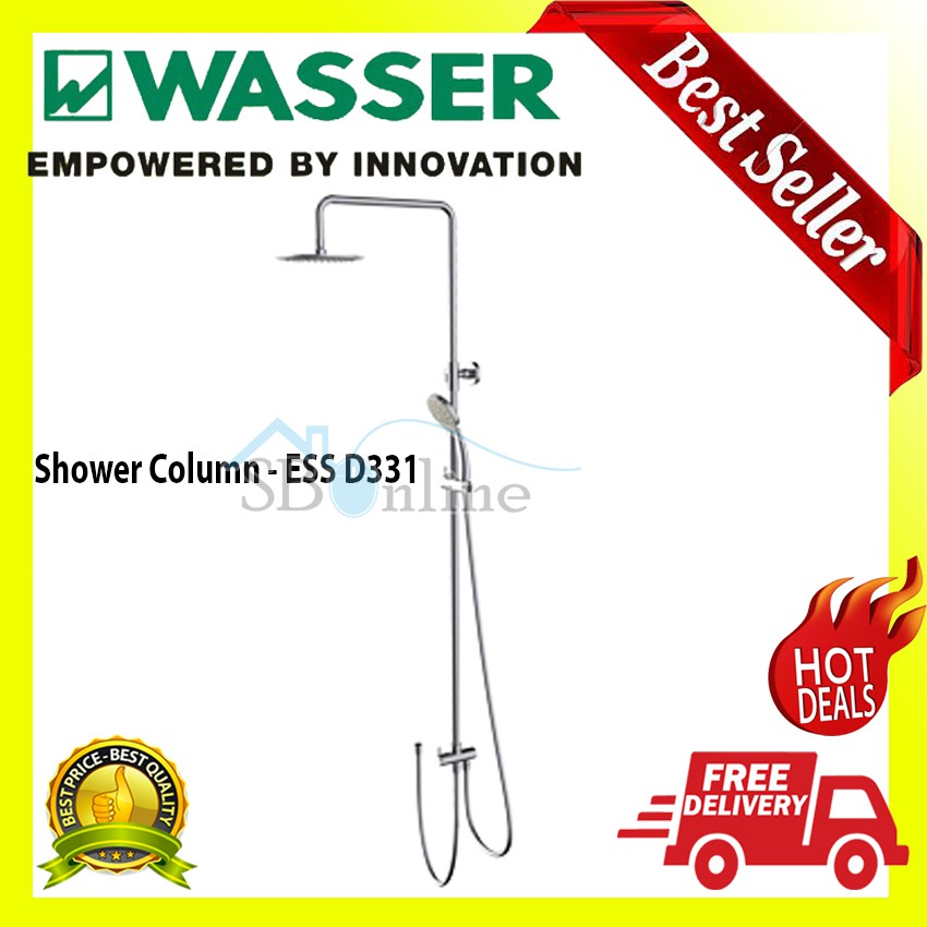 WASSER WALL MOUNTED SHOWER COLUMN SYSTEM ESS-D331