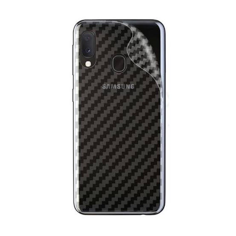 SAMSUNG A02 2021 A02S S21 / S21+ PLUS / S21 ULTRA Garskin Sticker Carbon Back Transparan