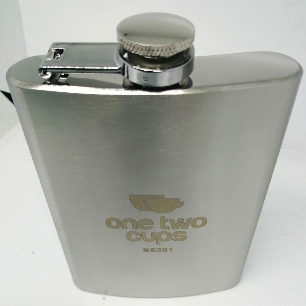 OneTwoCups Botol Minum Wine Flask Bentuk Kotak 8oz