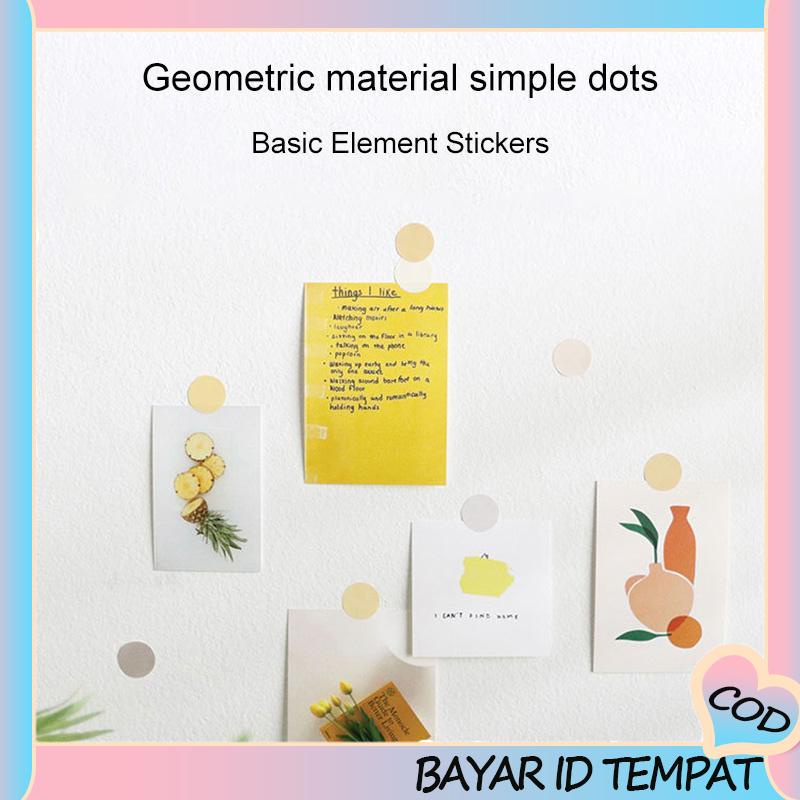 COD❤️Stiker Label Index Dot Multifungsi Bisa Ditulis Untuk Dekorasi Diary / Scrapbook A.one